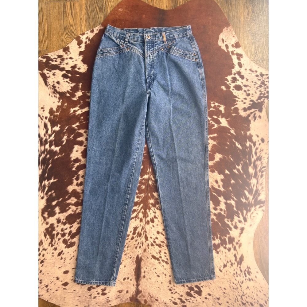 Vintage Rockies Womens Western Jeans High Waist Medium Wash Denim Size 30 Waist